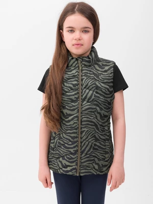 Dívčí péřová vesta s výplní ze syntetického peří