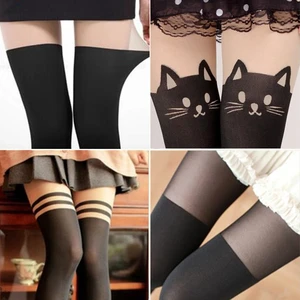 2021 hot Women Sexy Stockings Cute Cat Tail Leggings Female Catoon Stocking Sexy Sheer Pantyhose Stockings Long Sexy Stocking