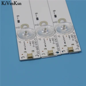 Brand New 7 Lamp 614 mm LED Backlight Strip For Philips 32PFK4309/12 32PFK4309-TPV-TPT315B5 Bar Kit TV 3 LED Line Bands HD Lens