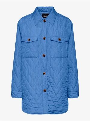 Blue Ladies Quilted Shirt Jacket Pieces Taylor - Women