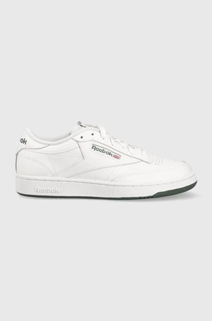 Kožené sneakers boty Reebok Classic CLUB C 85 bílá barva, FZ6014.100039280-white