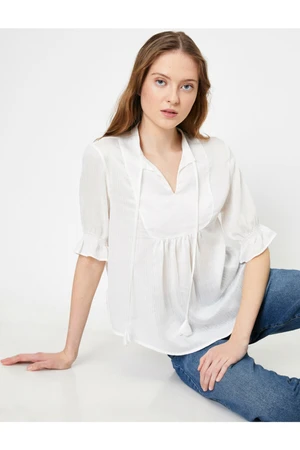 Koton Blouse - White - Regular fit