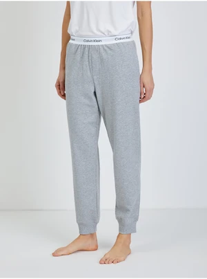 Light Grey Womens Brindled Pyjama Pants Calvin Klein Underwear - Women