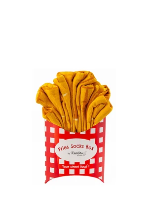 Set of Rainbow Socks French fries 2 pairs