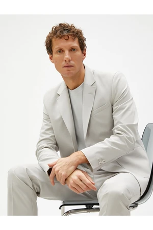Koton Summer Jacket Blazer Pocket Detailed With Buttons