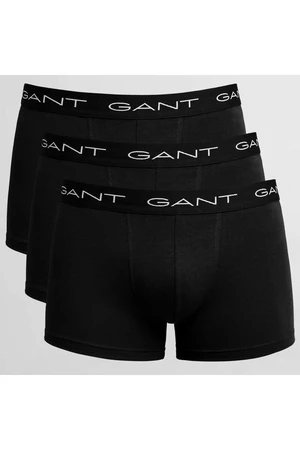 3PACK pánské boxerky Gant černé