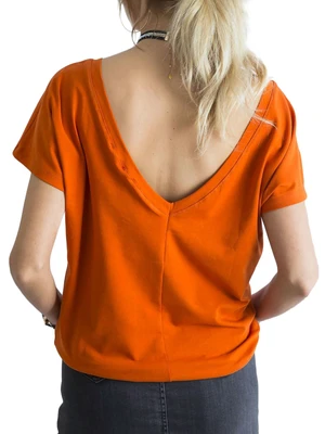 Back T-shirt in dark orange