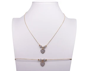 Stainless steel necklace G2211-1-4 gold