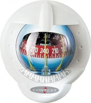 Plastimo Compass Contest 101 White-Red 10-25° tilted bulkhead