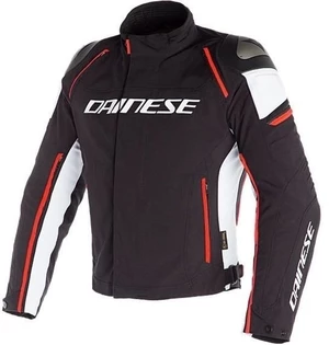 Dainese Racing 3 D-Dry Black/White/Fluo Red 50 Textilní bunda