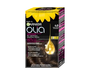 Permanentní olejová barva Garnier Olia 4.0 tmavě hnědá + dárek zdarma