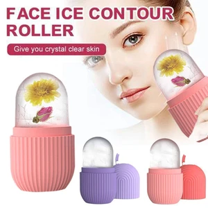 Silicone Ice Mold Lifting Contouring Face Massager Balls Skin Reduce Iceing Tools Care Trays Reusable Globe Ice Tool Acne O7W6
