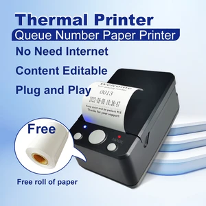 58mm Receipt Ticket Thermal Printer Edit Print Text via PC Show Waiting Number for Bank