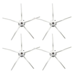 4pcs Side Brushes For Roborock S50 T7 P50 S5 MAX Sweeper Sweeping Robot Accessories 5-arm Soft Rubber Corner Cleaning Brushes