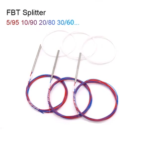 10pcs Fiber Optic FBT Splitter, 1x2 5/95 10/90 20/80 30/70 Different Types 0.9mm without connectors uneven distribution Splitter