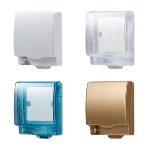 Anti-shock Splash-proof Waterproof Dustproof Box Protective Shield Lockable 86 Type Switch Case Socket Cover