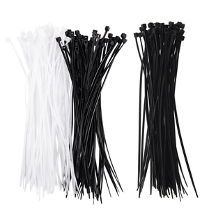 Cable Ties Cable Tie Wraps / Zip Ties 50Pcs With 3Mm X 150Mm Auto Wire Push Cable Zip Tie Organizer White Black 100 Pcs