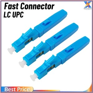 10~50pcs LC UPC Optical Fiber Cable Quick Connector Fast Cold Connection Adapter for Telecommunication LC UPC