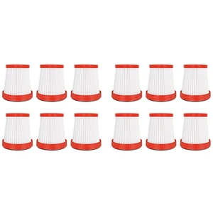 Replacement Spare Parets Hepa Filter For Xiaomi Deerma VC01 Handheld Vacuum HEPA Filter Dust Cleaner Accessories 12Pcs
