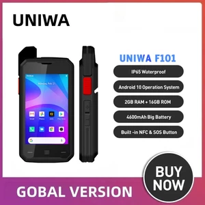 UNIWA F101 Walkie Talkie PTT Smartphone Android 10 13MP rear camera 4.0 inch Mobile Phone Waterproof NFC 4G Cellphone 4600mAh
