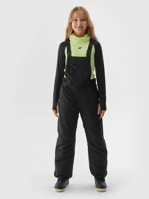 Dívčí lyžařské kalhoty se šlemi membrána 10000 - černé