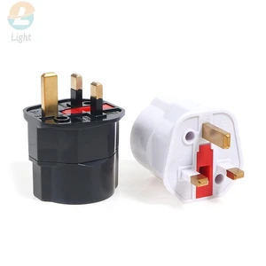 EU Euro 2 Pin To UK 3 Pin Plug AC Universal Adapter Travel Converter European Size 69*50*50mm