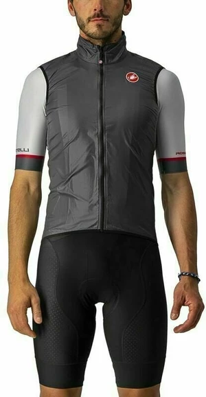 Castelli Aria Vest Dark Gray XL Chaleco Chaqueta de ciclismo, chaleco