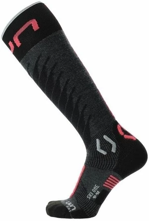 UYN Lady Ski One Merino Socks Anthracite/Pink 35-36 Șosete schi