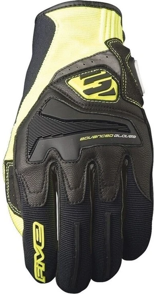 Five RS4 Yellow/Black XS Guantes de moto