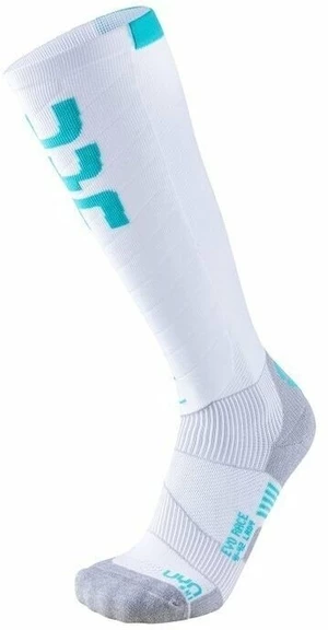 UYN Ski Evo Race Lady Socks White/Water Green 35-36 Lyžařské ponožky