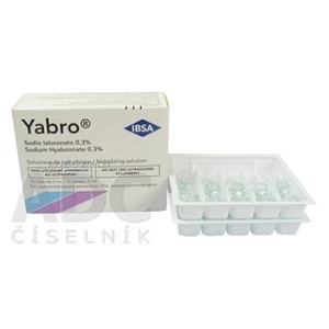 YABRO roztok na rozprašovanie s kyselinou hyalurónovou 0,3%, sterilný 30 ml
