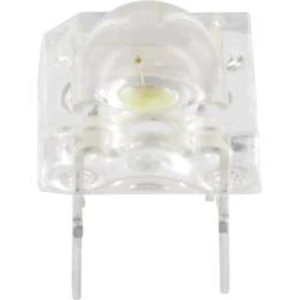 LED s vývody HuiYuan 9555Y1C-HSA-C, typ čočky kulatý, 3 mm, 100 °, 20 mA, žlutá