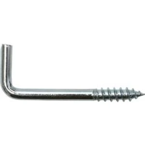 Hák se závitem rovný 3,3 x 40 / 15, pozinkovaný 40 mm SWG, N/A, Pozinkovaná ocel, 6 ks