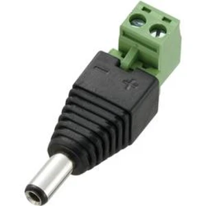 Nízkonapěťový konektor TRU COMPONENTS 716315, 12 V/DC, 5 A, zástrčka, rovná, DC-11M, 5.5 mm, 2.5 mm, 1 ks