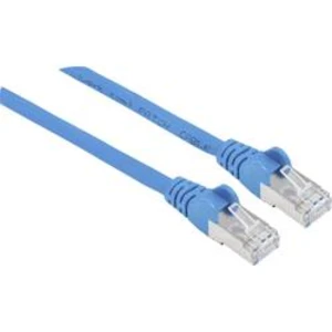 Síťový kabel RJ45 Intellinet 740913, CAT 6A, S/FTP, 3.00 m, modrá