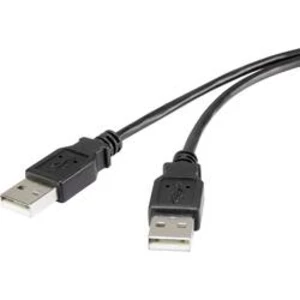 USB 2.0 kabel Renkforce rf-USB-AA1 RF-4463028, 1.00 m, černá