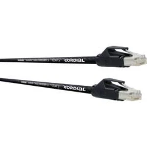 Síťový kabel RJ45 Cordial CSE 10 HH 5, CAT 5, S/UTP, 10.00 m, černá