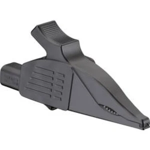 Bezpečnostní krokosvorka Stäubli XDK-1033/I-2 66.9561-21, konektor 4 mm, CAT IV, černá
