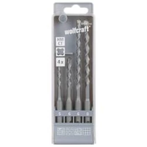 Sada příklepových vrtáků Wolfcraft 8456000 tvrdý kov SDS plus, Ø 5 mm, 6 mm, 6 mm, 8 mm, 1 sada