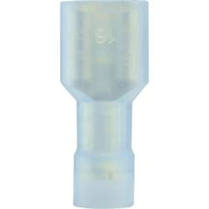 Faston zásuvka Vogt Verbindungstechnik 3966S 6.3 mm x 0.8 mm, 180 °, plná izolace, modrá, 1 ks