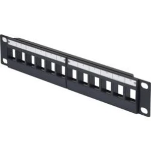 Přední deska pro datové skříně Renkforce RF-3521388, velikost racku (HE) 1 HE, 10 palec