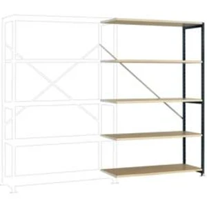 Přístavný modul regálu oddělení Manuflex RP1127.7016, (š x v x h) 960 x 2250 x 300 mm