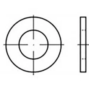 Podložka plochá TOOLCRAFT TO-6853755, vnitřní Ø: 8.4 mm, ocel, 100 ks