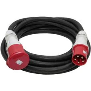 Napájecí prodlužovací kabel Walther Werke 39600516100 39600516100, IP44, černá, 10.00 m