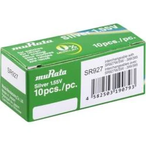Knoflíkový článek 395 oxid stříbra Murata SR927-PBWW 52 mAh 1.55 V 10 ks