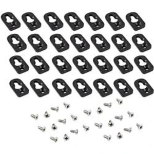 Montážní patka Hammond Electronics 1557FOOT2BK-24, polykarbonát, černá, 24 ks