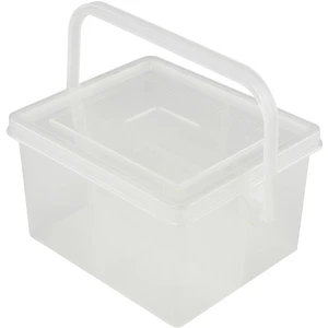 TRU COMPONENTS TC-QBS-400 B203 box na súčiastky, (d x š x v) 135 x 110 x 80 mm, Priehradiek: 4, pevné rozčlenenie, 1 ks