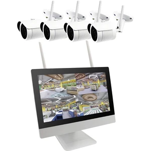 B & S Technology  BS WIFI DIY KIT Wi-Fi IP-sada bezpečnostné kamery 4-kanálová so 4 kamerami 1920 x 1080 Pixel