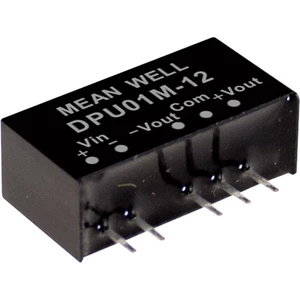 Mean Well DPU01M-15 DC / DC menič napätia, modul   33 mA 1 W Počet výstupov: 2 x