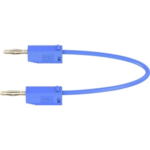 Stäubli LK205 merací kábel [lamelový zástrčka 2 mm  - lamelový zástrčka 2 mm ] 7.50 cm modrá 1 ks